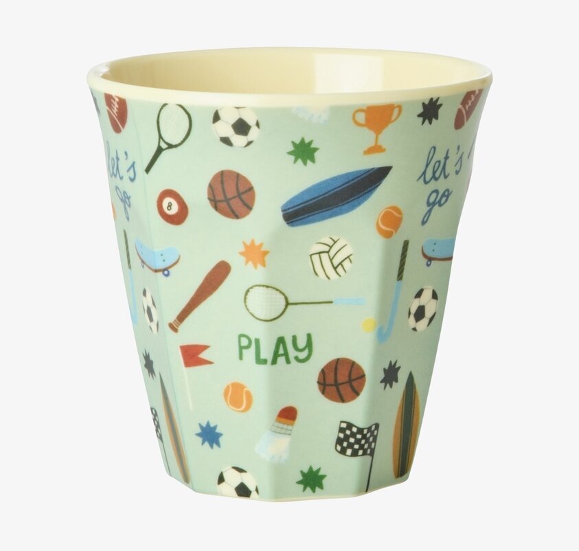 Melaminmugg Sports Print Rice Melaminmuggar Lattemuggar i melamin Melaminkoppar
