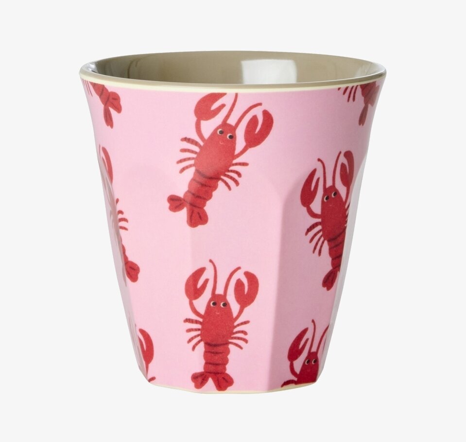 Små Muggar 6-pack Coral Ocean Prints Rice Melaminmuggar Lattemuggar i melamin Melaminkoppar