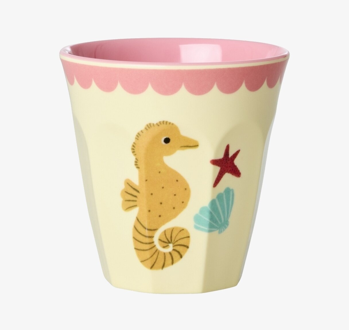 Små Muggar 6-pack Coral Ocean Prints Rice Melaminmuggar Lattemuggar i melamin Melaminkoppar