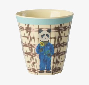 Barnmugg Panda - Nathalie L'ete Print Rice Melaminmuggar Lattemuggar i melamin Melaminkoppar