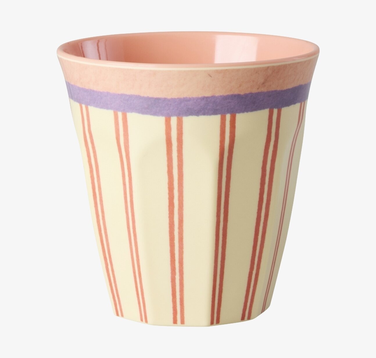 Melaminmugg Stripey Love Print Rice Melaminmuggar Lattemuggar i melamin Melaminkoppar