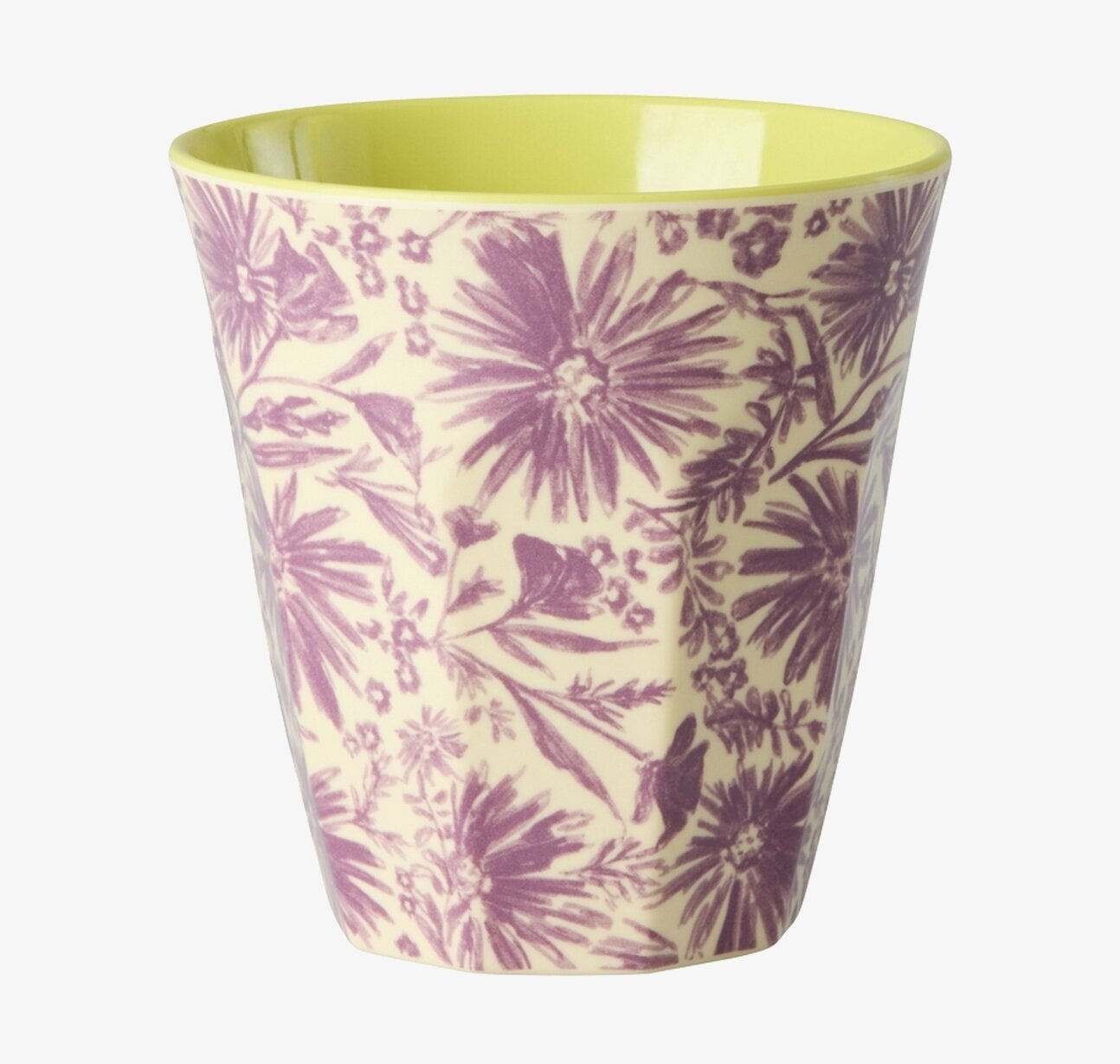 Melaminmugg Flower Press Print Rice Melaminmuggar Lattemuggar i melamin Melaminkoppar