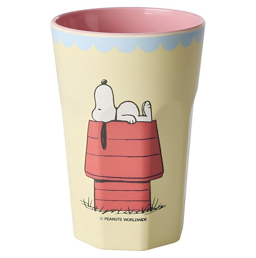 Melaminmugg Snobben Latte Cream Print Rice Melaminmuggar Lattemuggar i melamin Melaminkoppar