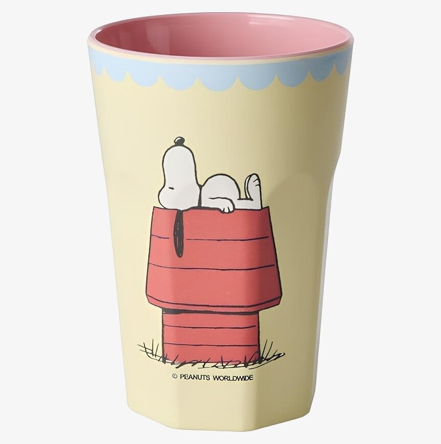 Melaminmugg Snobben Latte Cream Print Rice Melaminmuggar Lattemuggar i melamin Melaminkoppar