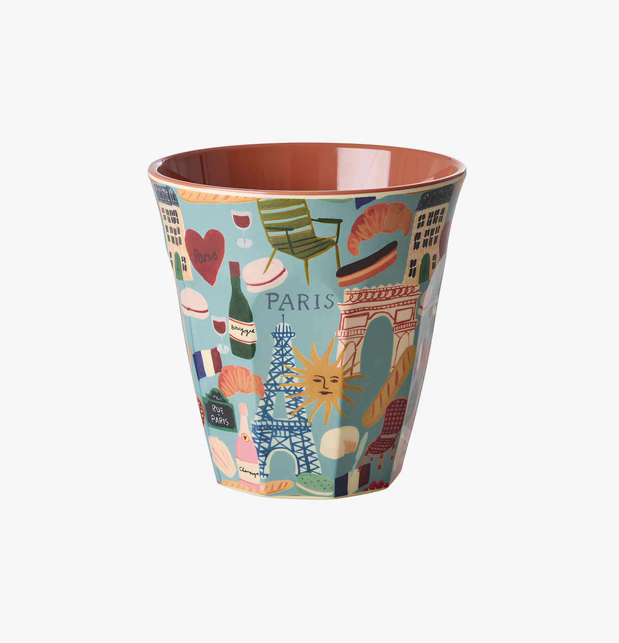 Muggar Melamin 6-pack Bon Vivant Prints Rice Melaminmuggar Lattemuggar i melamin Melaminkoppar