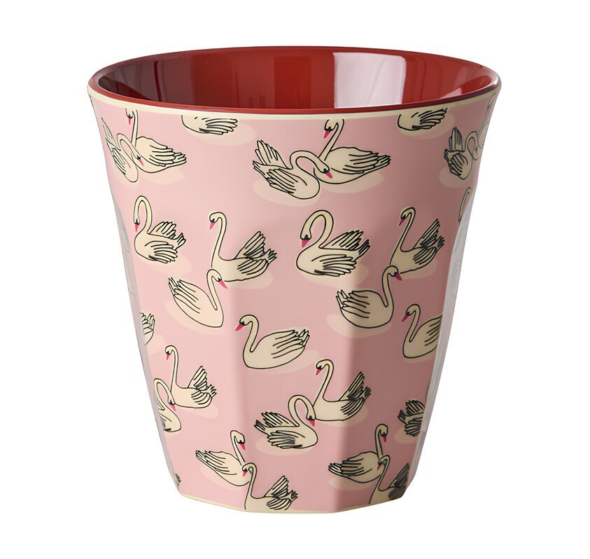 Melaminmugg Swan In Paris Print Rice Melaminmuggar Lattemuggar i melamin Melaminkoppar