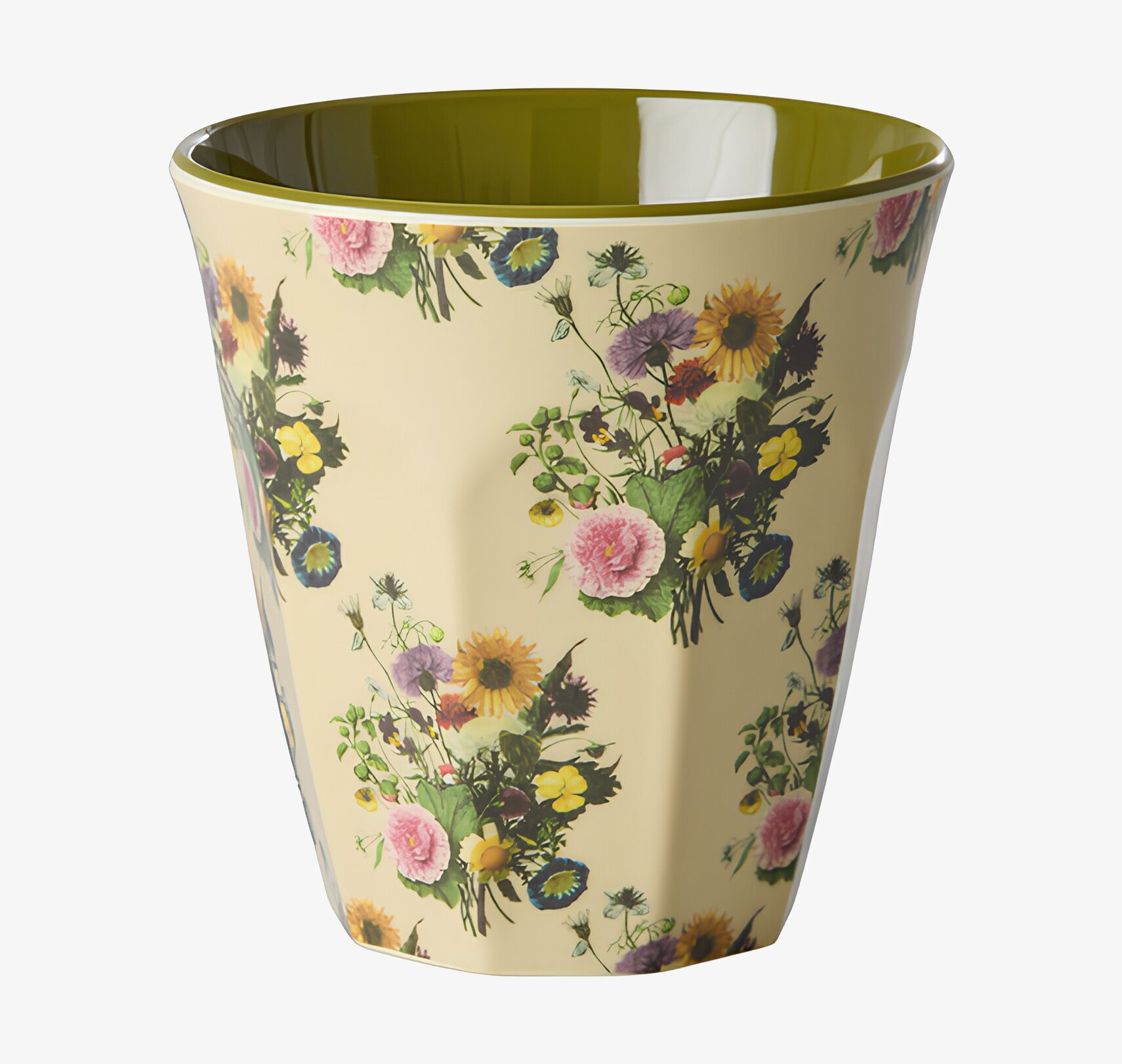 Melaminmugg Retro Bouquet Print Rice Melaminmuggar Lattemuggar i melamin Melaminkoppar
