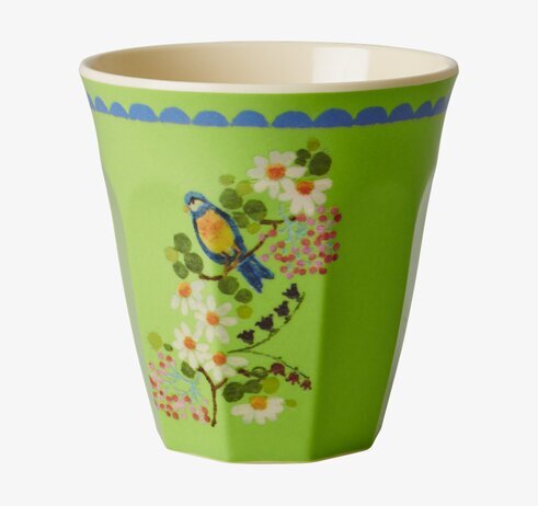 Mugg Green Flower Print från Rice med grönt blommönster