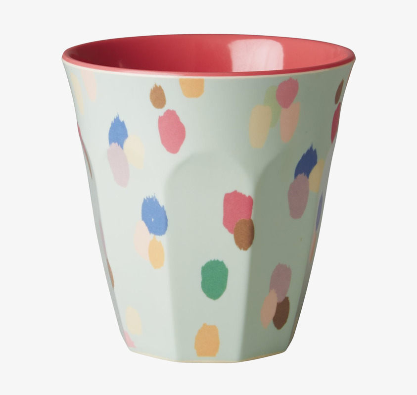 Mugg Dapper Dot Print från Rice med färgglada prickar
