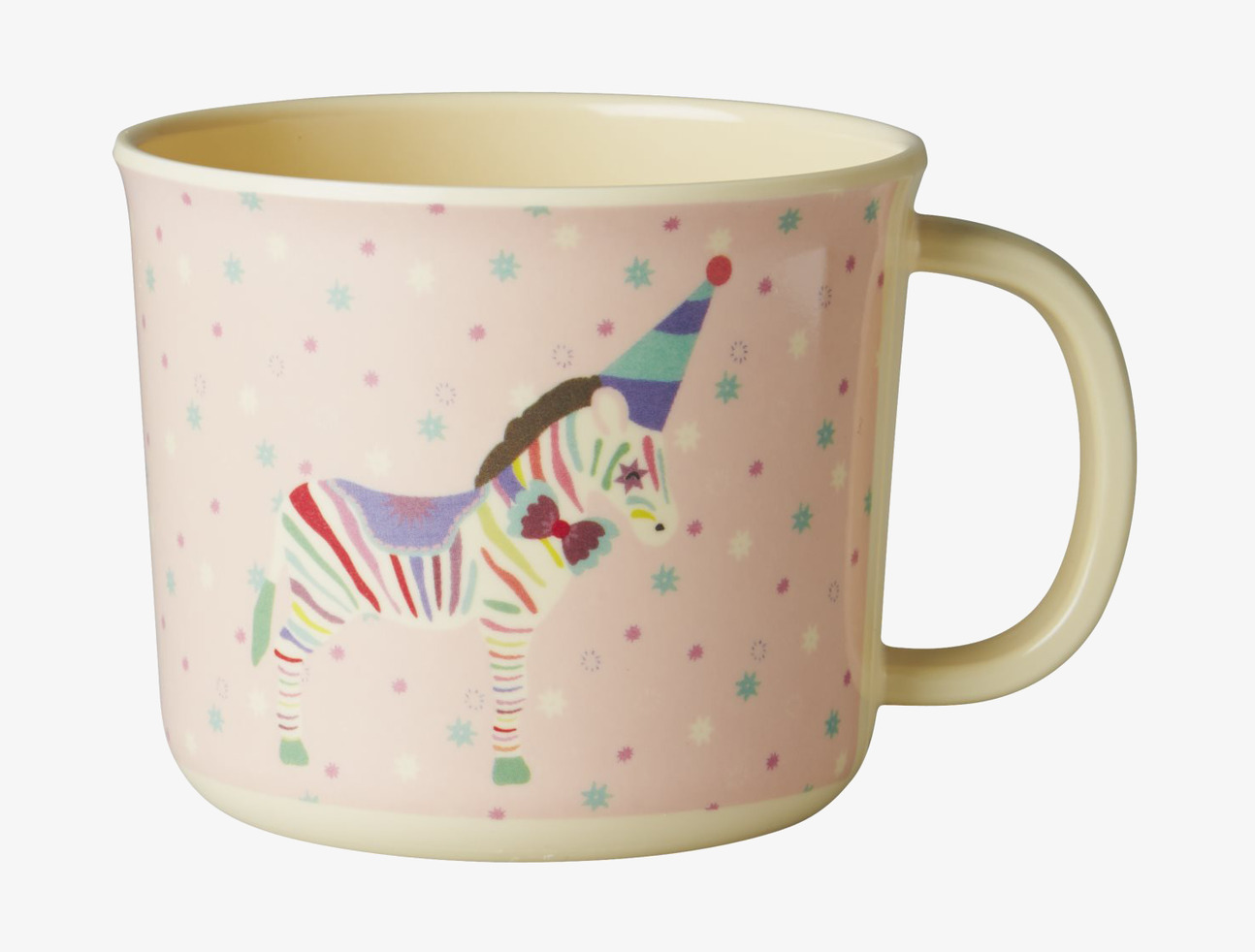 Baby Cup Circus Print Pink från Rice med cirkusmotiv