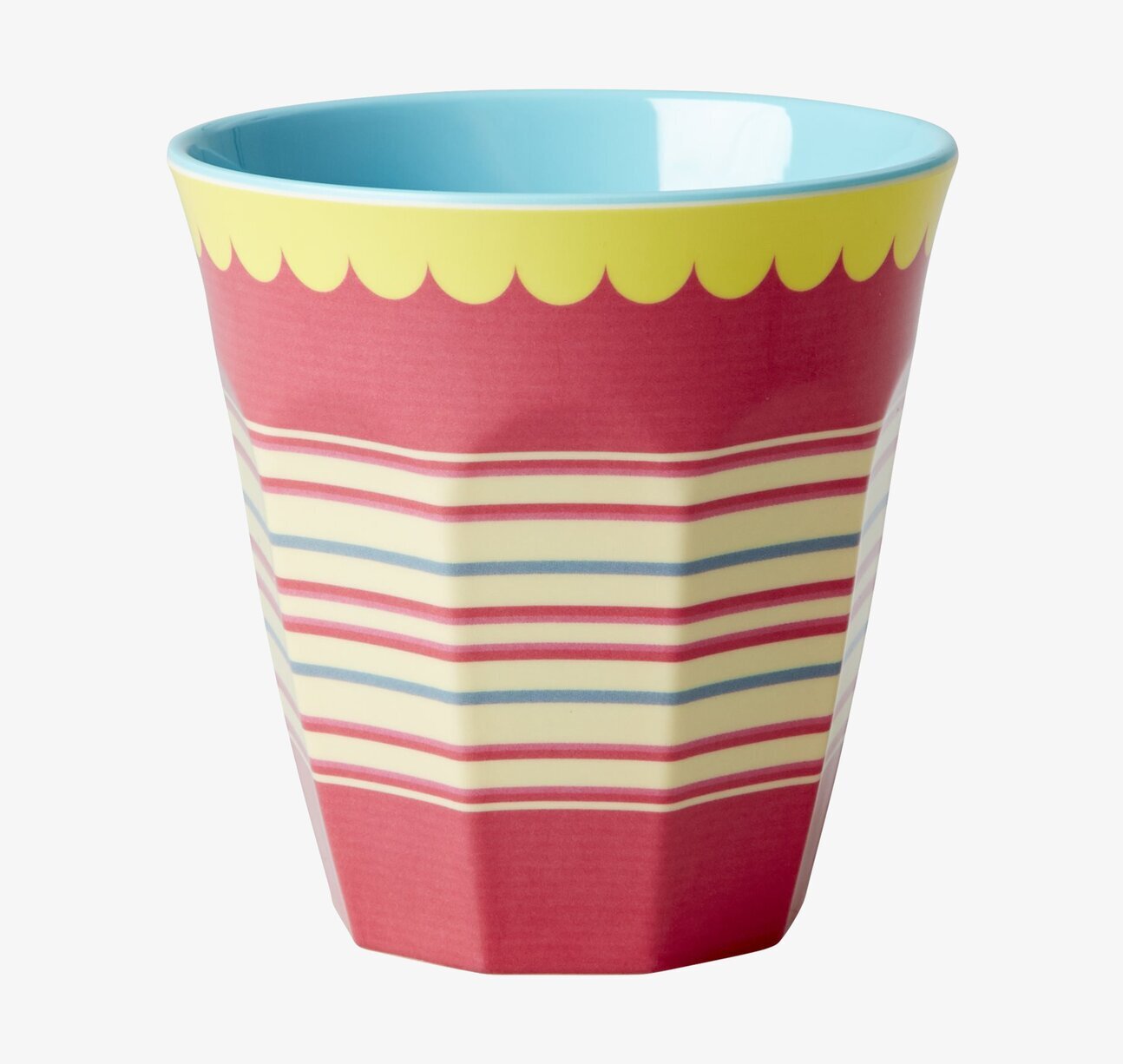 Mugg Striped Print från Rice med färgglada horisontella ränder