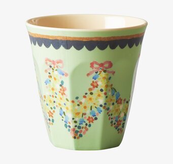 Mugg Mint Flower Print från Rice med färgglatt blommönster