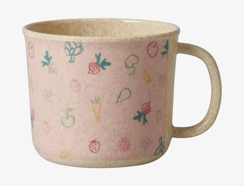 Baby Cup Cooking Print från Rice med färgglada mönster