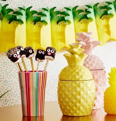 Mugg Latte Stripe Print från Rice med färgglada ränder