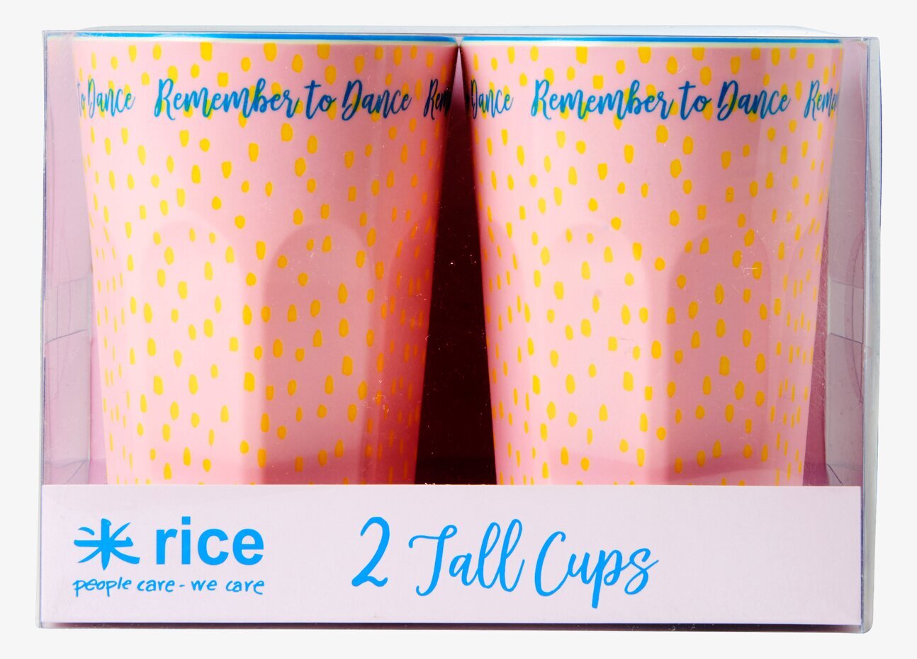 Mugg Latte Remember to Dance från Rice med prickmönster