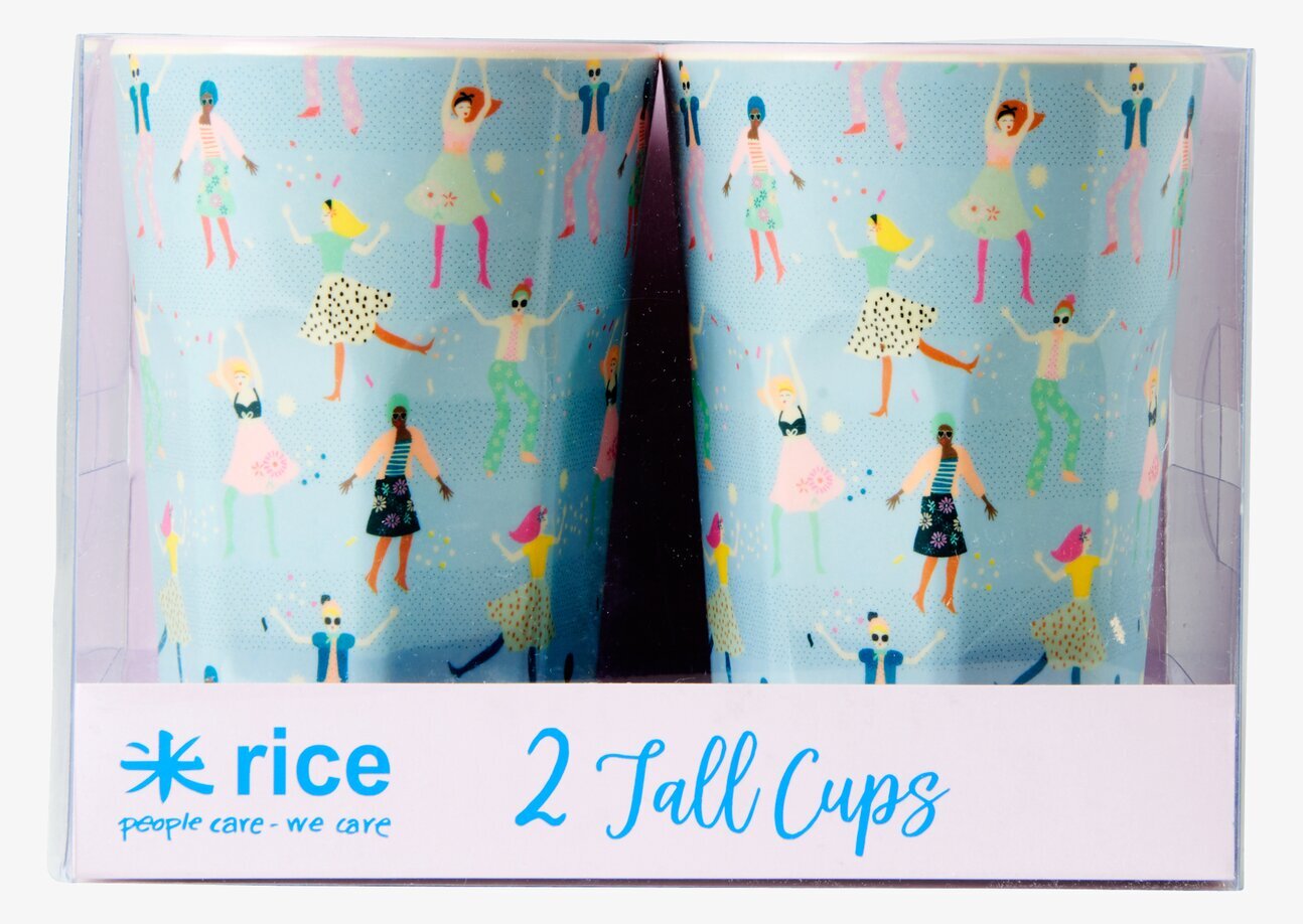 Mugg Latte Dancers Print från Rice med livligt dansmotiv