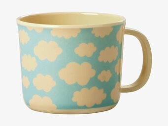 Baby Cup Cloud Print från Rice med blått molnmönster