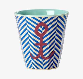 Barnmugg Sailor & Anchor Print från Rice med maritimt tema