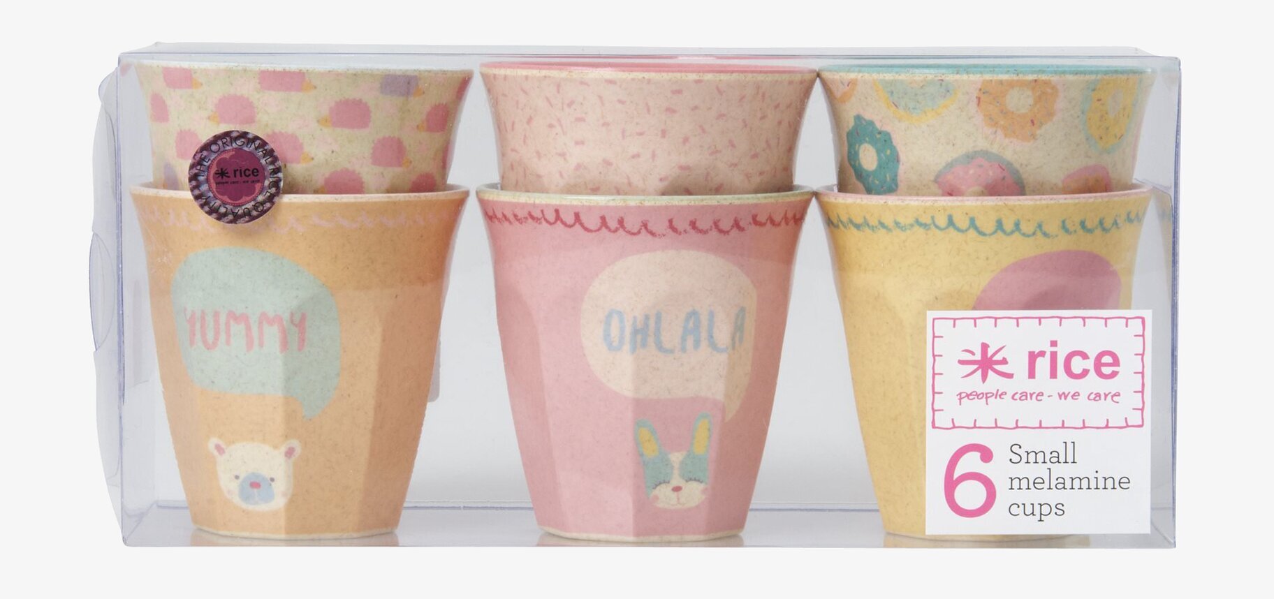 Små Muggar Cooking Print från Rice i färgglada mönster