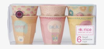 Små Muggar Cooking Print från Rice i färgglada mönster