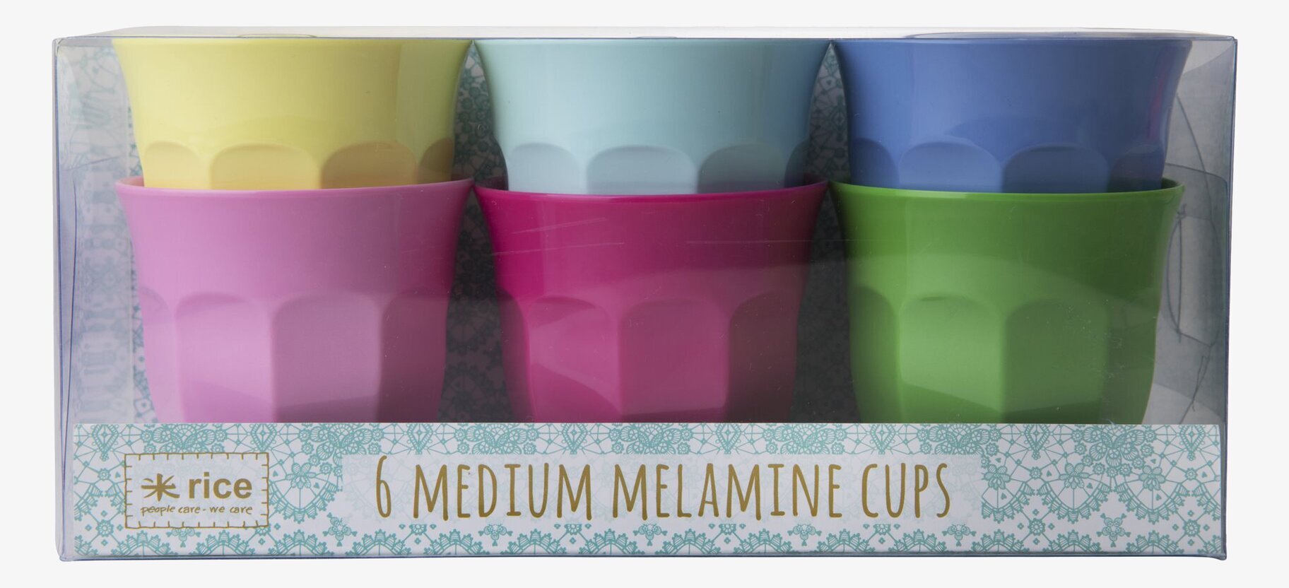 Muggar Medium Classic Colors från Rice i sex färger