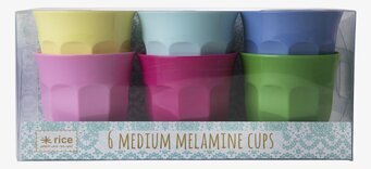 Muggar Medium Classic Colors från Rice i sex färger