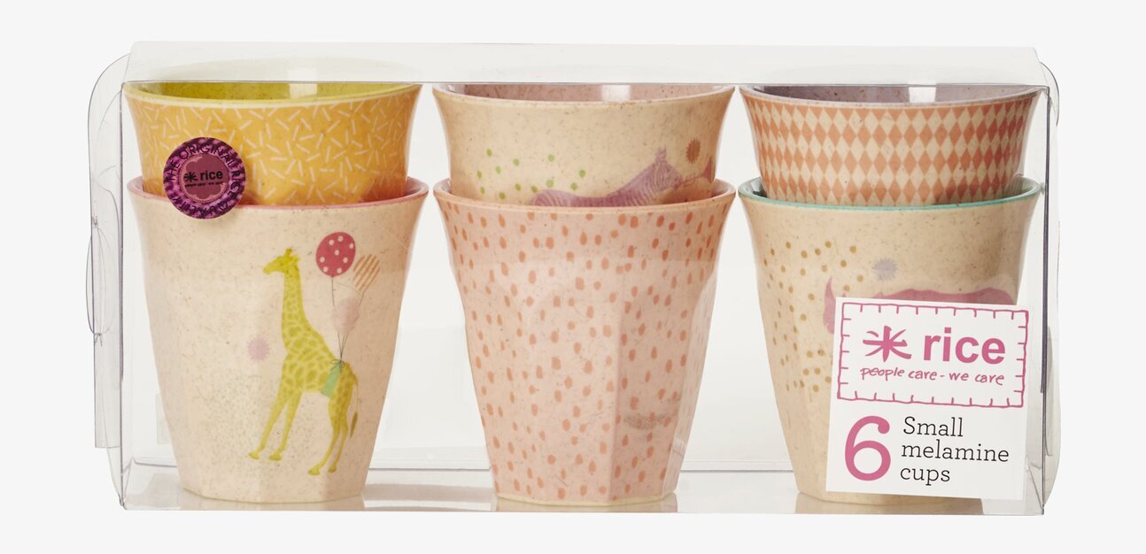 Muggar Animal Print från Rice med livfulla djurtryck