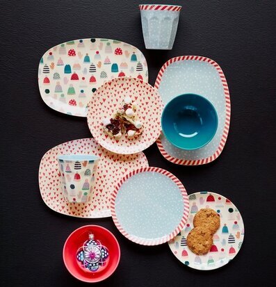 Rice Mugg X-mas Mössor & Vantar med juligt porslin