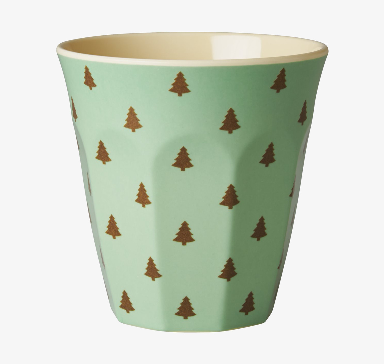 Mugg Melamin Christmas Tree från Rice med grönt granmönster