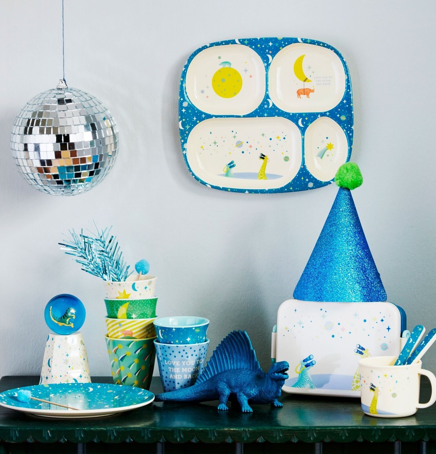 Muggar Boys Universe Print från Rice med rymddesign för barn